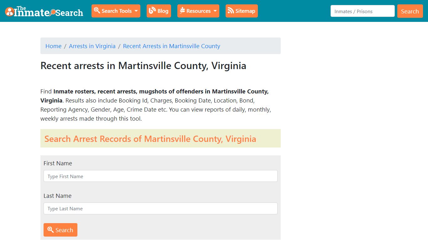 Recent arrests in Martinsville County, Virginia | Mugshots, Rosters ...