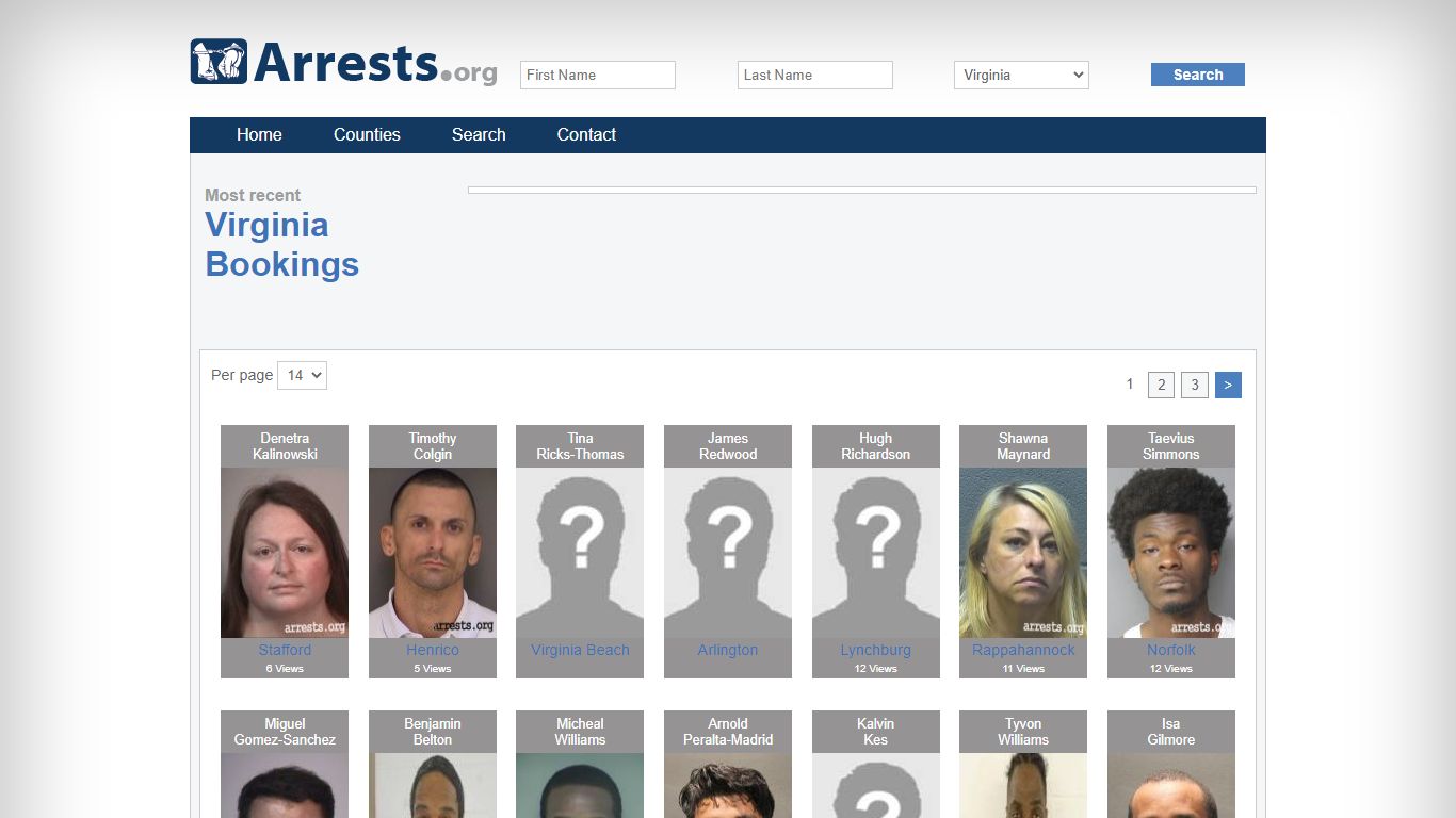 Virginia Arrests and Inmate Search